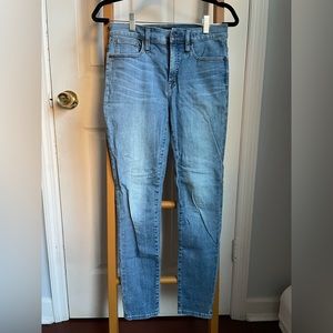 J Crew high rise 9” toothpick skinny jeans